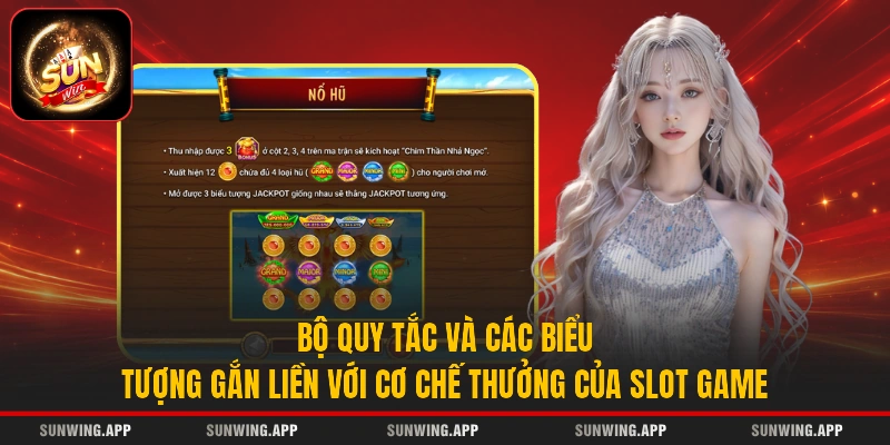 Bộ quy tắc và các biểu tượng gắn liền với cơ chế thưởng của slot game